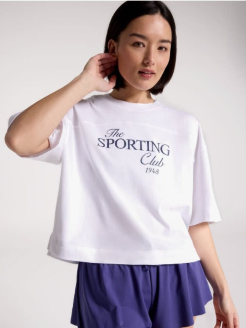 DSG Heavyweight Cotton "The Sporting Club 1948" Cropped Boxy Tee | Small
